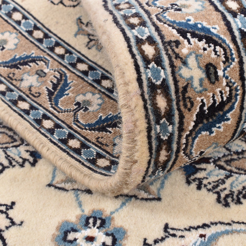 Biegacz Dywan perski - Nain - Królewski - 197 x 64 cm - kremowy