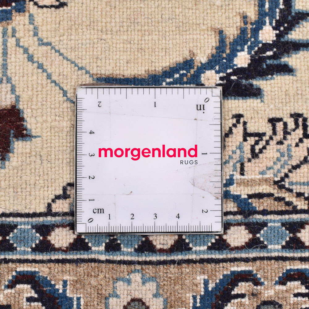 Biegacz Dywan perski - Nain - Królewski - 197 x 64 cm - kremowy