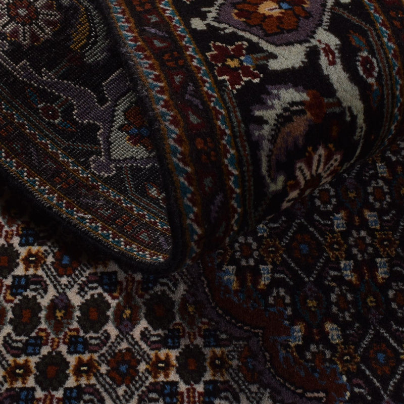 Dywan perski - Tabriz - Królewski - 206 x 158 cm - antracyt