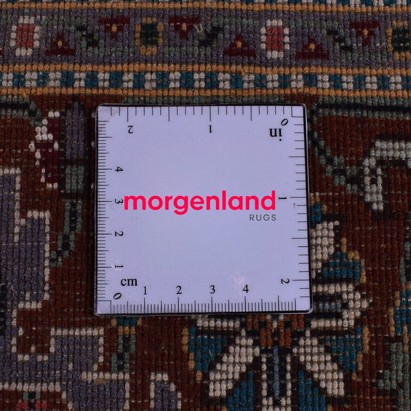 Dywan perski - Tabriz - Królewski - 204 x 150 cm - antracyt