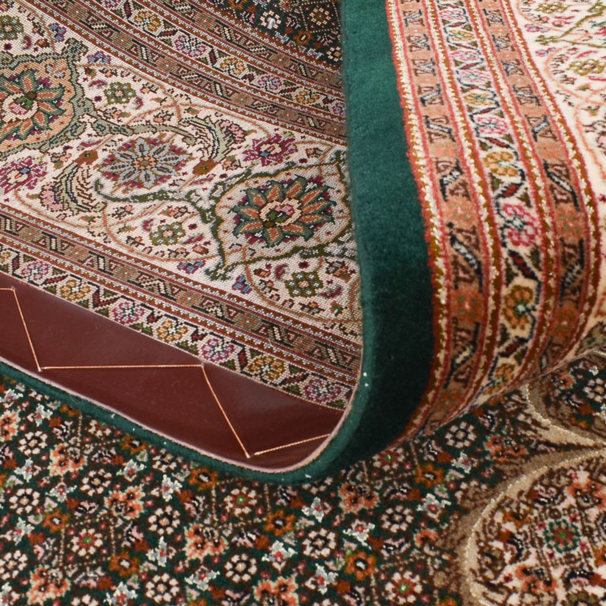 Biegacz Dywan perski - Tabriz - Królewski - 404 x 200 cm - piaskowy