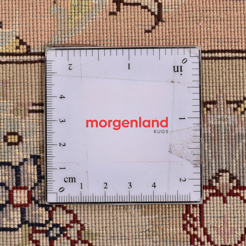 Biegacz Dywan perski - Tabriz - Królewski - 378 x 78 cm - beżowy