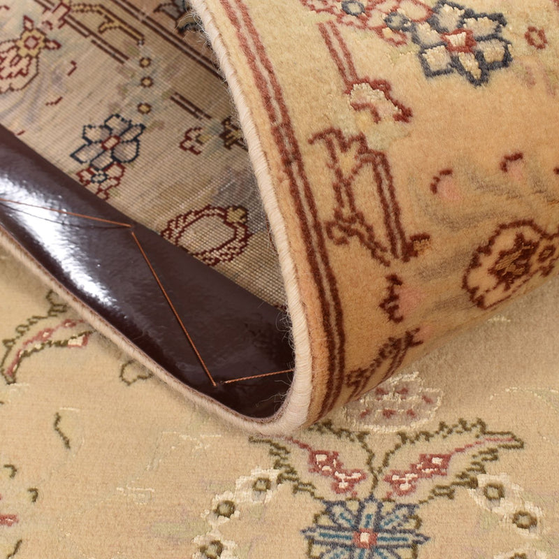 Biegacz Dywan perski - Tabriz - Królewski - 376 x 80 cm - złoto