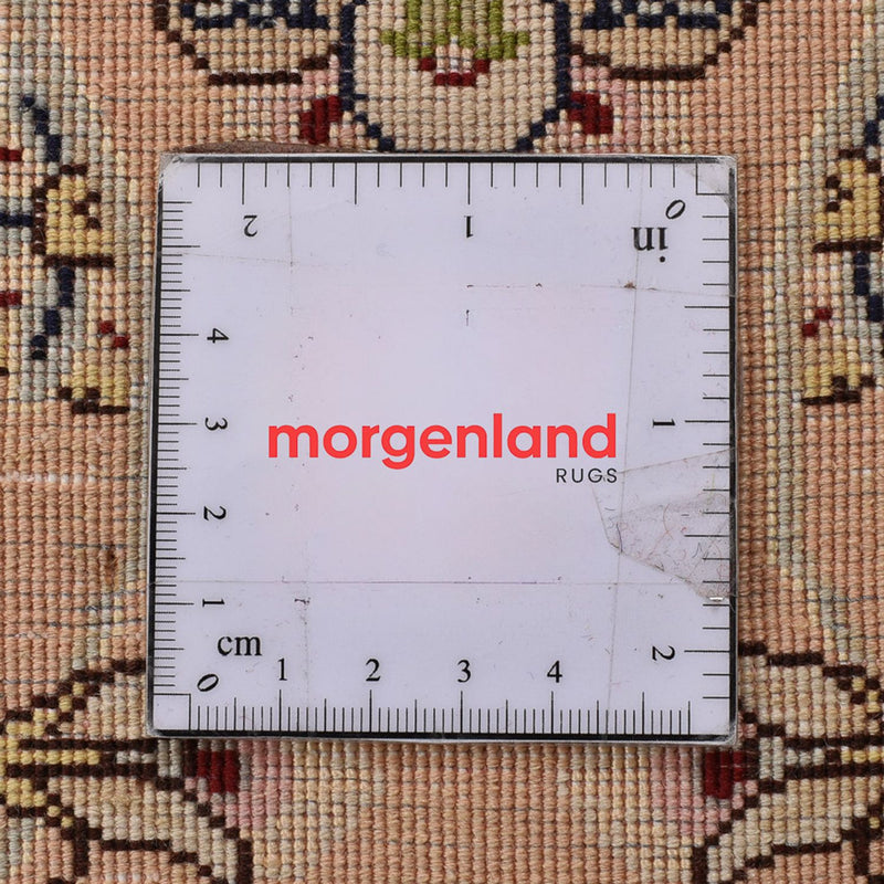 Biegacz Dywan perski - Tabriz - Królewski - 376 x 80 cm - złoto