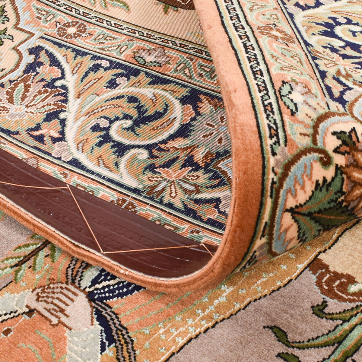 Perski dywan - Ghom - Królewski - 220 x 138 cm - wielokolorowy