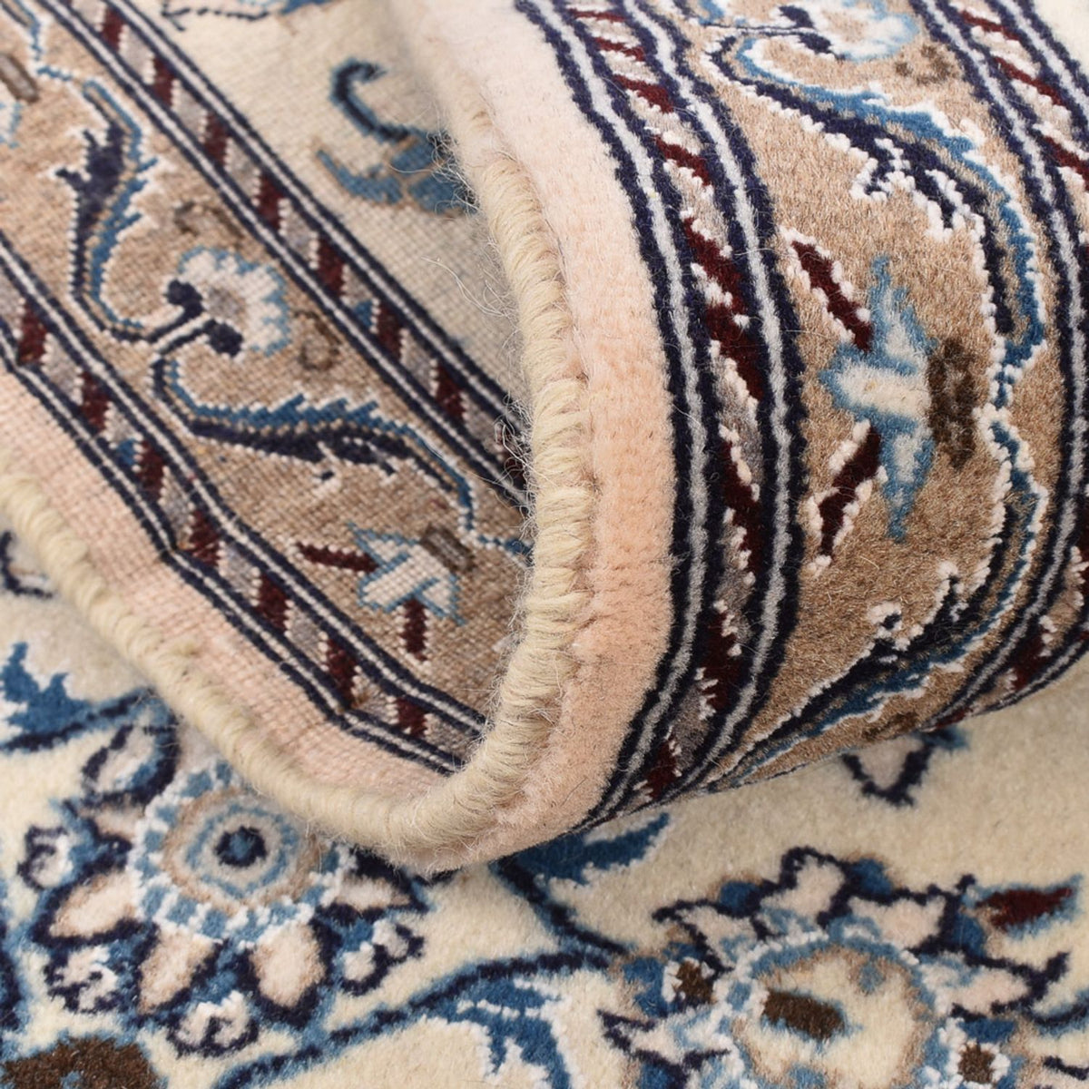 Biegacz Dywan perski - Nain - Królewski - 195 x 60 cm - kremowy