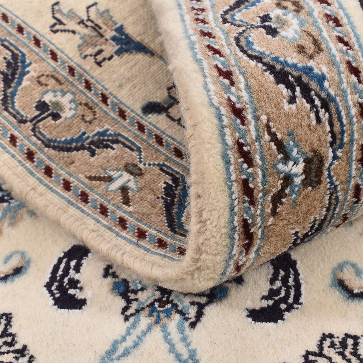 Biegacz Dywan perski - Nain - Królewski - 192 x 57 cm - kremowy