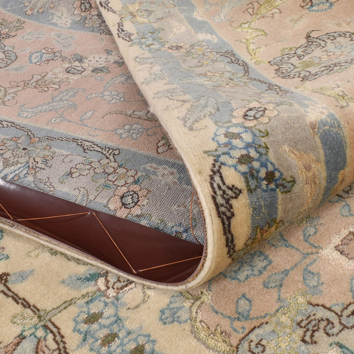 Dywan perski - Tabriz - Królewski - 267 x 251 cm - piaskowy