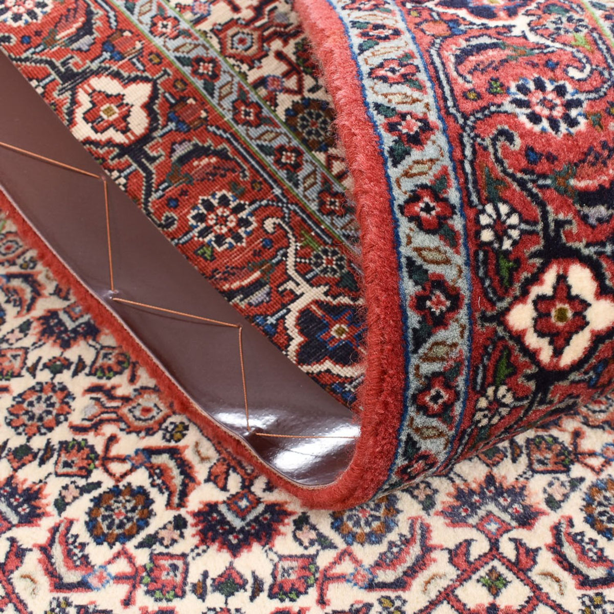 Biegacz Dywan perski - Bijar - 390 x 82 cm - terakota