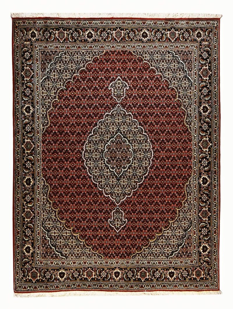 Dywan perski - Tabriz - Królewski - 202 x 154 cm - ciemna czerwień