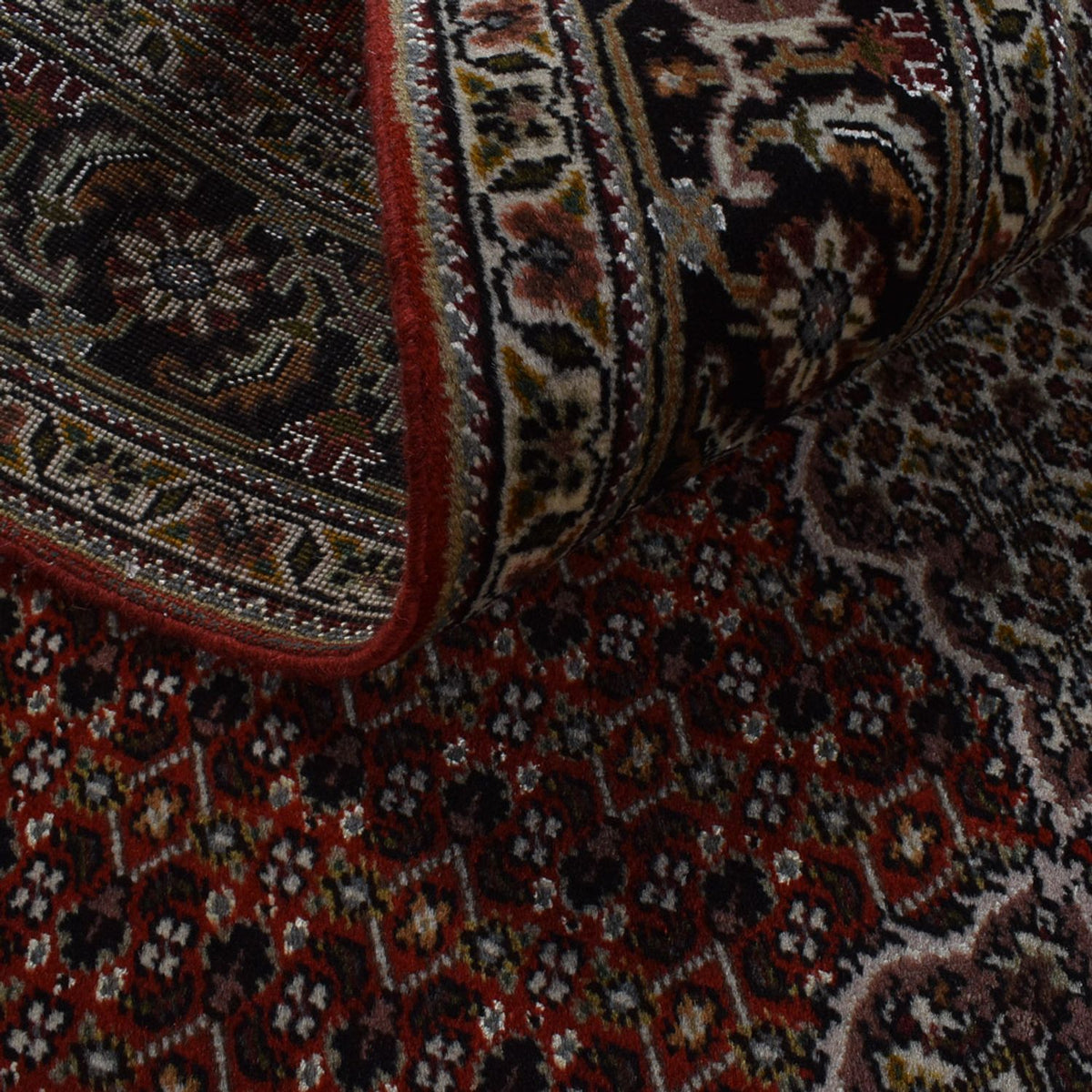 Dywan perski - Tabriz - Królewski - 202 x 154 cm - ciemna czerwień