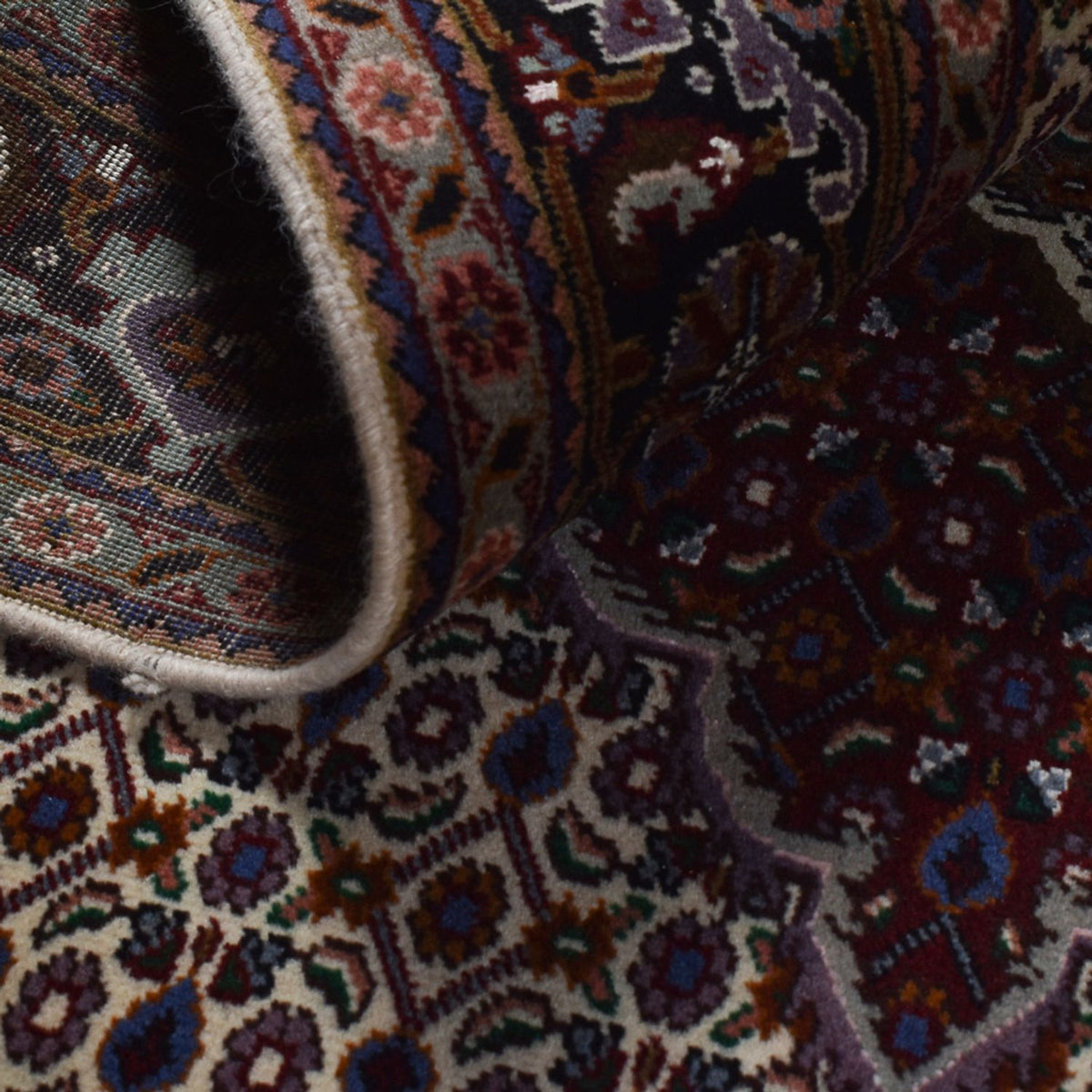 Dywan perski - Tabriz - Królewski - 202 x 152 cm - kremowy