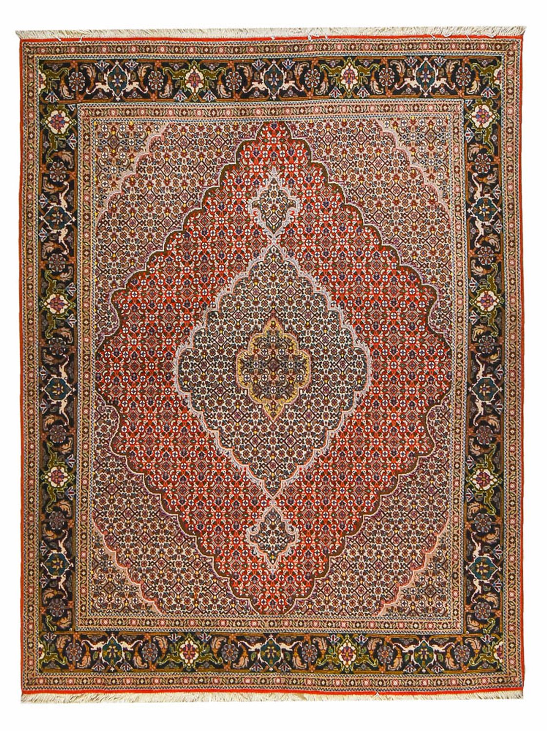 Dywan perski - Tabriz - Królewski - 200 x 153 cm - rdza