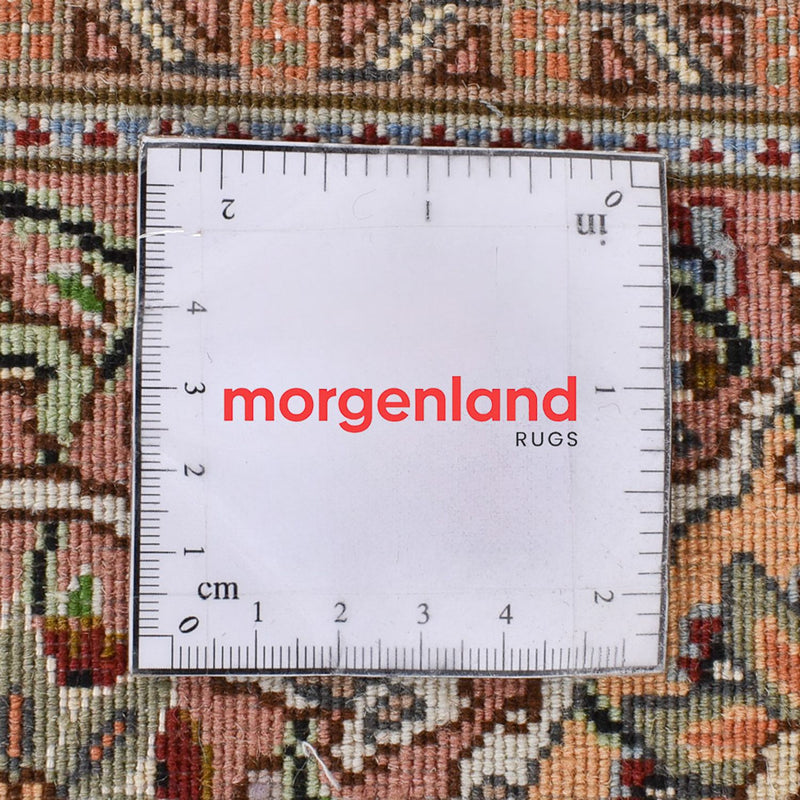 Biegacz Dywan perski - Tabriz - Królewski - 408 x 201 cm - jasnobrązowy