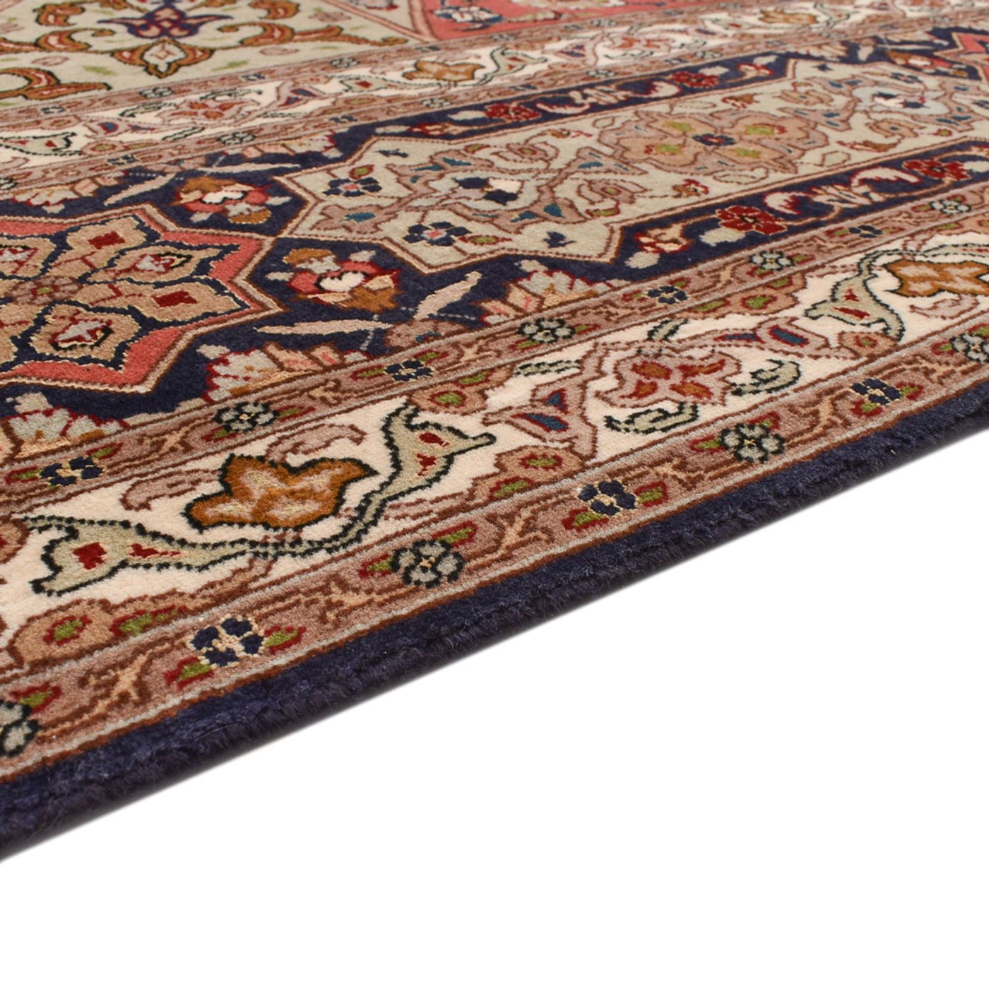 Dywan perski - Tabriz - Królewski kwadratowy  - 252 x 248 cm - ciemny beż