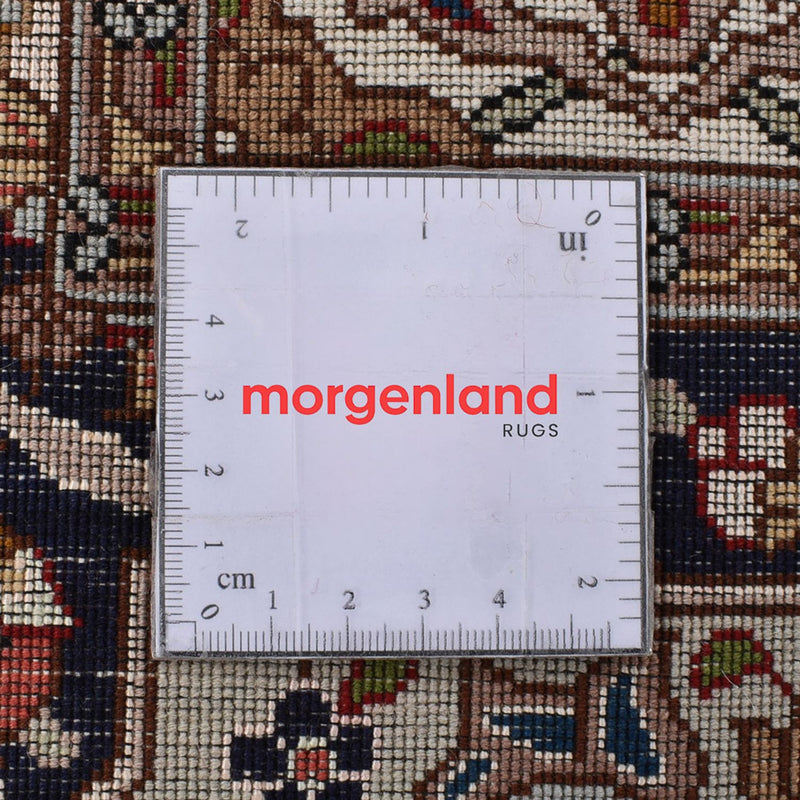 Dywan perski - Tabriz - Królewski kwadratowy  - 252 x 248 cm - ciemny beż