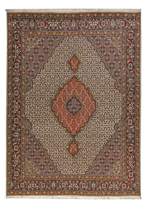 Dywan perski - Tabriz - Królewski - 210 x 153 cm - piaskowy