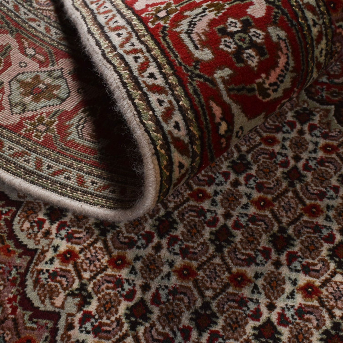 Dywan perski - Tabriz - Królewski - 202 x 152 cm - piaskowy