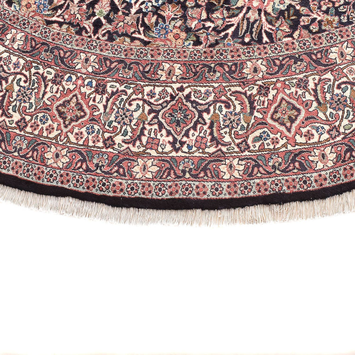 Dywan perski - Bijar okrągły  - 250 x 250 cm - jasna czerwień