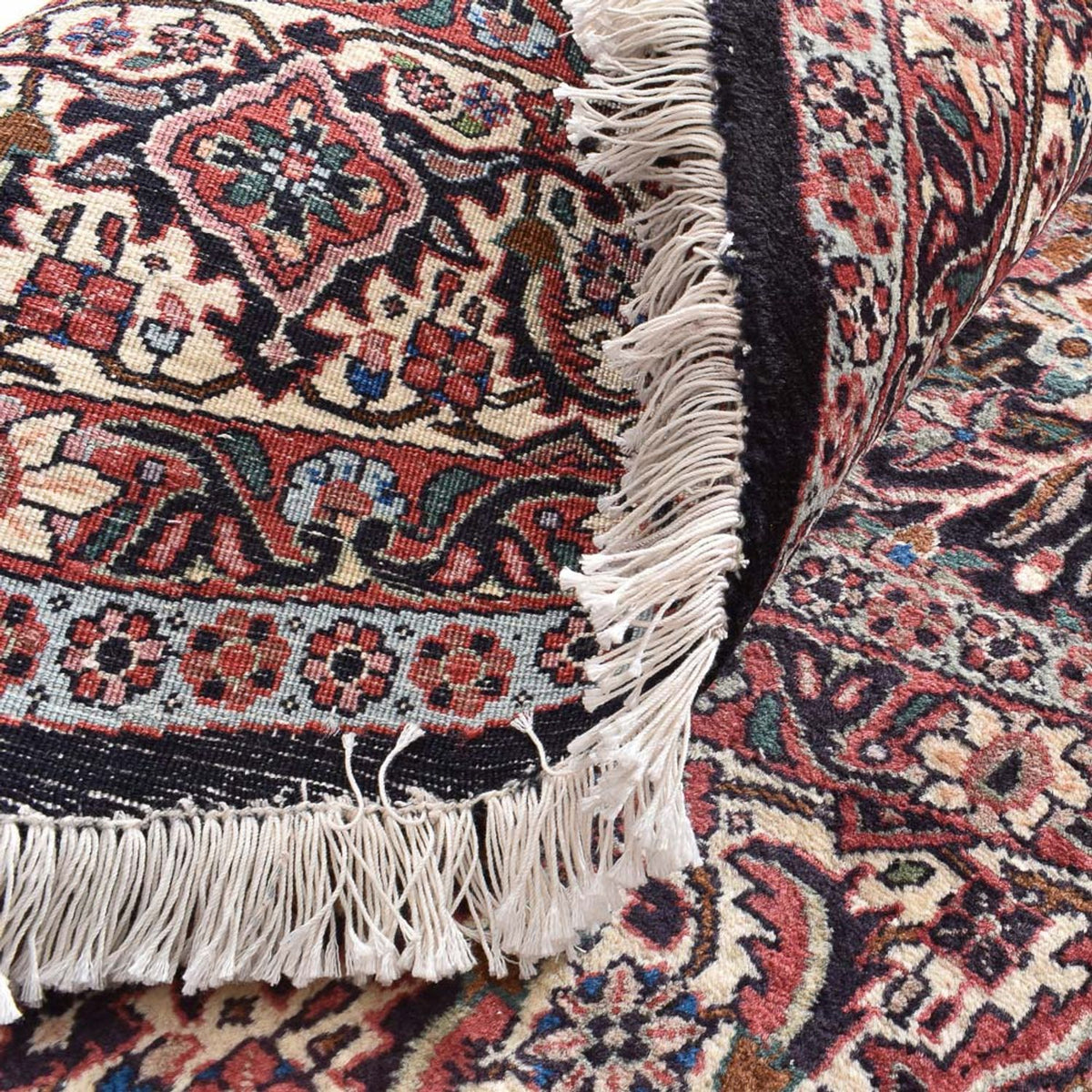 Dywan perski - Bijar okrągły  - 250 x 250 cm - jasna czerwień