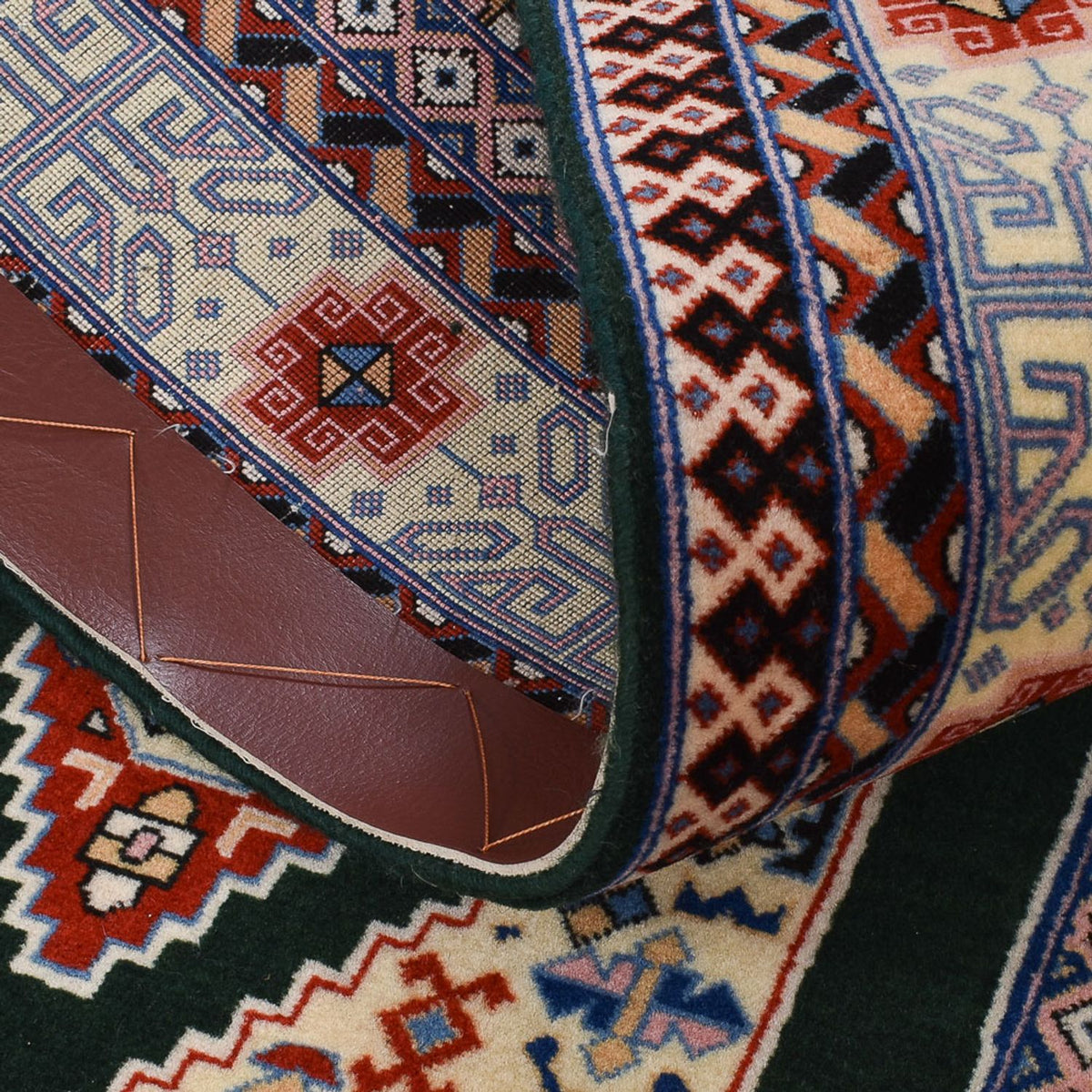 Biegacz Dywan perski - Tabriz - Premium - 372 x 74 cm - ciemnoniebieski