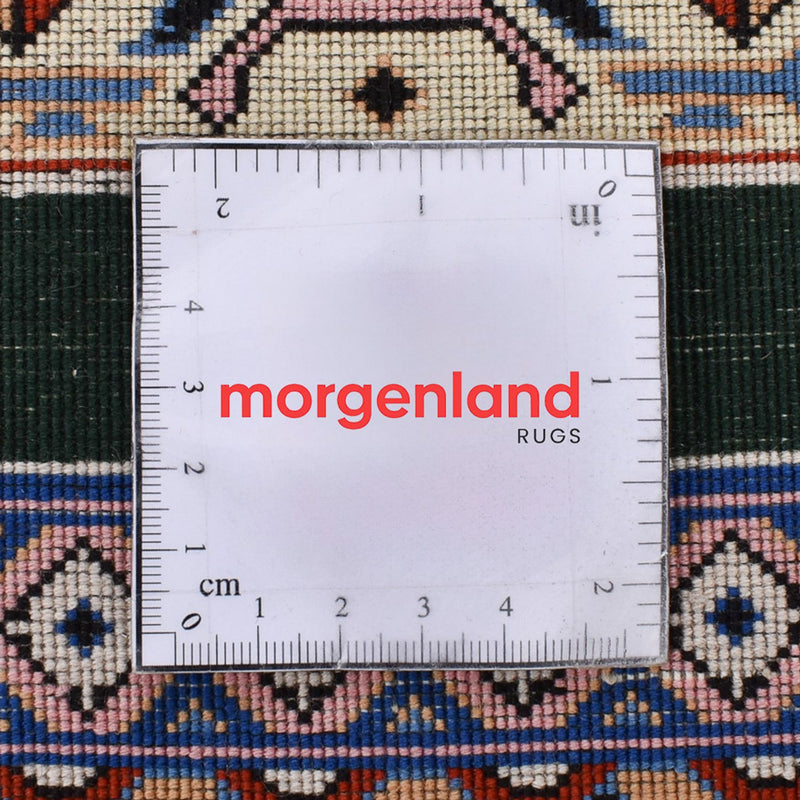 Biegacz Dywan perski - Tabriz - Premium - 372 x 74 cm - ciemnoniebieski