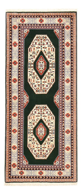 Biegacz Dywan perski - Tabriz - Królewski - 182 x 75 cm - ciemnoniebieski