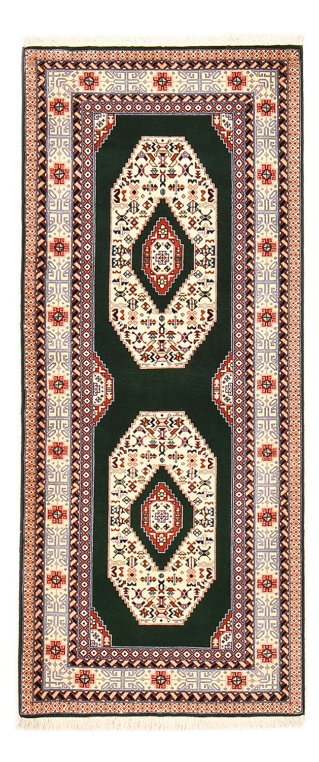 Biegacz Dywan perski - Tabriz - Królewski - 182 x 75 cm - ciemnoniebieski