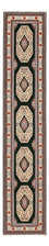 Biegacz Dywan perski - Tabriz - Premium - 370 x 75 cm - ciemnoniebieski