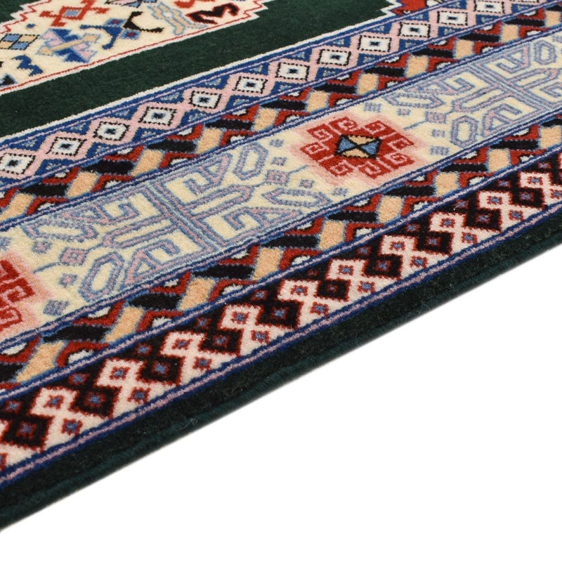 Biegacz Dywan perski - Tabriz - Premium - 370 x 75 cm - ciemnoniebieski