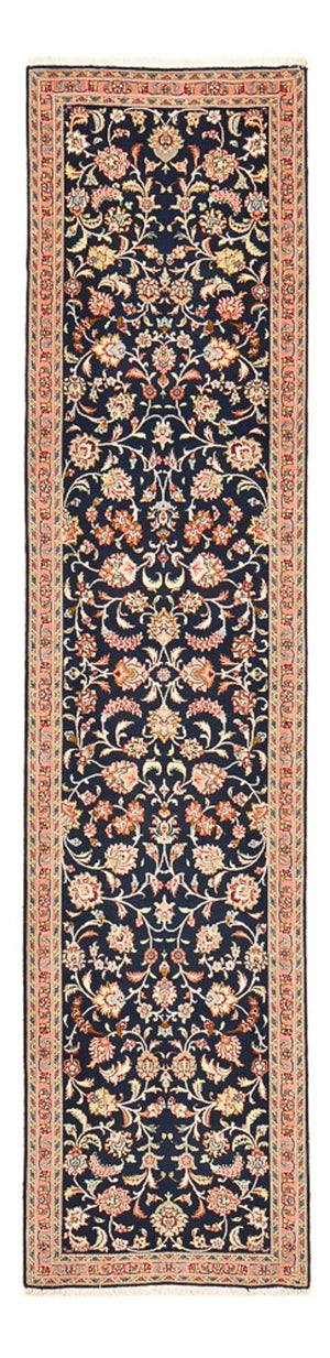 Biegacz Dywan perski - Tabriz - Premium - 300 x 68 cm - ciemnoniebieski