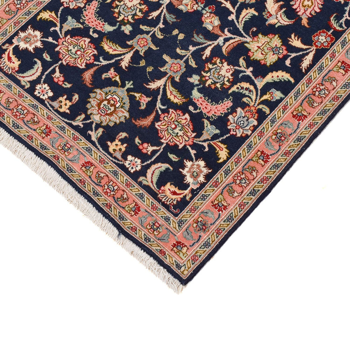 Biegacz Dywan perski - Tabriz - Premium - 300 x 68 cm - ciemnoniebieski