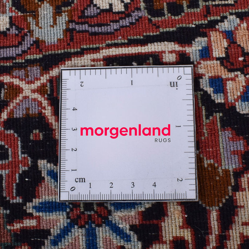 Dywan perski - Bijar okrągły  - 255 x 255 cm - jasna czerwień