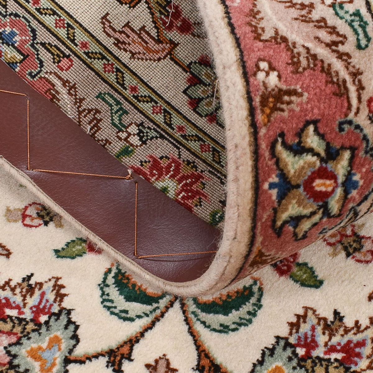 Biegacz Dywan perski - Tabriz - Premium - 297 x 69 cm - karmelowy