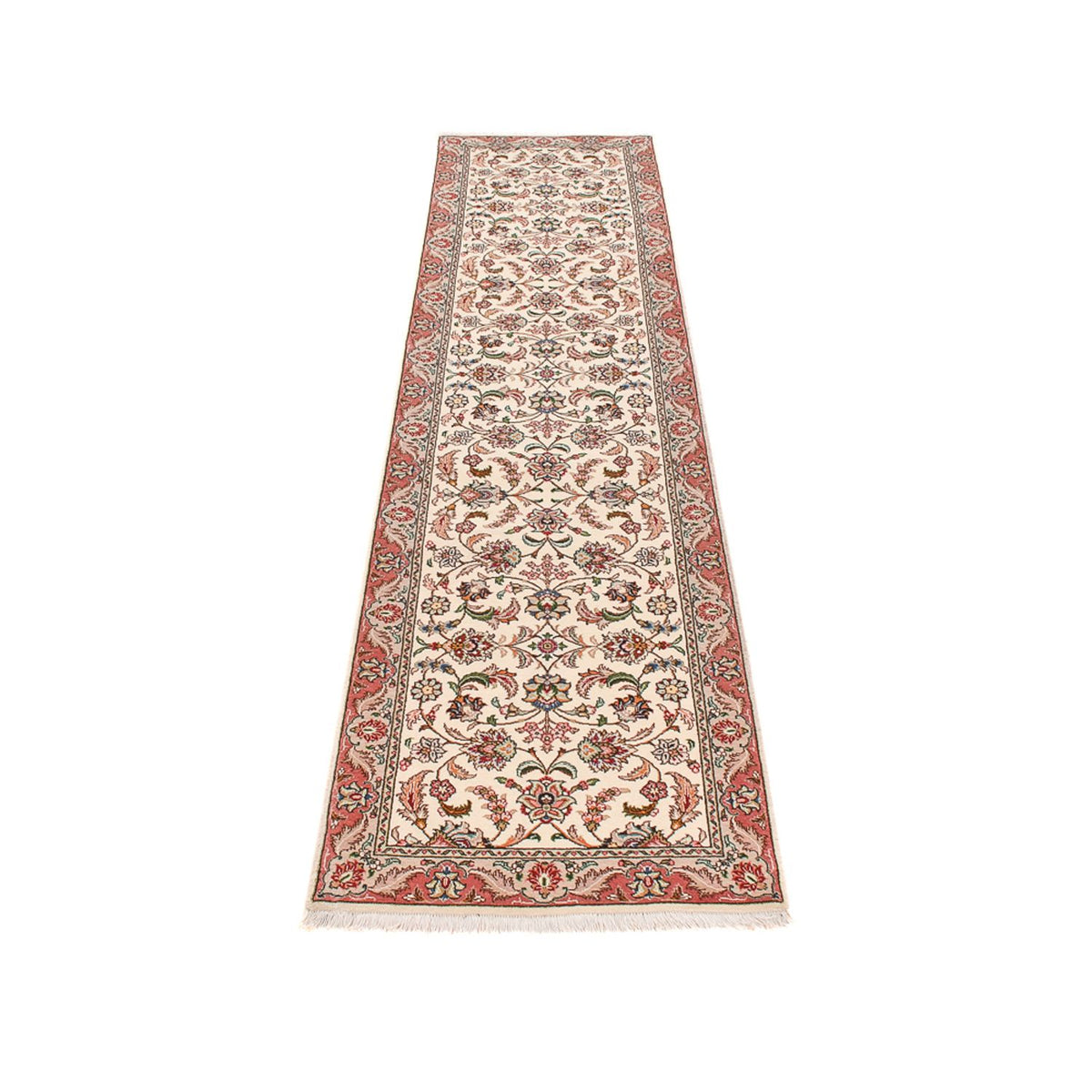 Biegacz Dywan perski - Tabriz - Premium - 297 x 69 cm - karmelowy