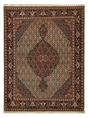 Dywan perski - Tabriz - Królewski - 203 x 156 cm - jasnobrązowy