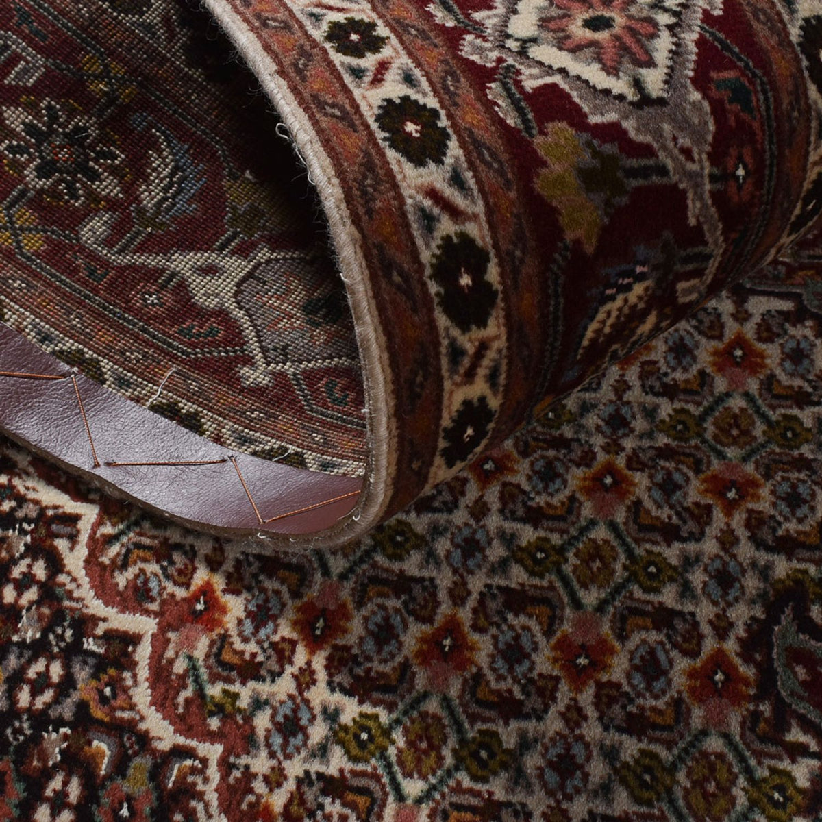 Dywan perski - Tabriz - Królewski - 203 x 156 cm - jasnobrązowy