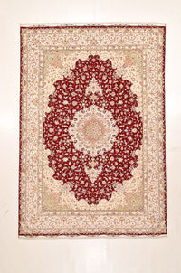 Dywan perski - Tabriz - Premium - 359 x 251 cm - czerwony