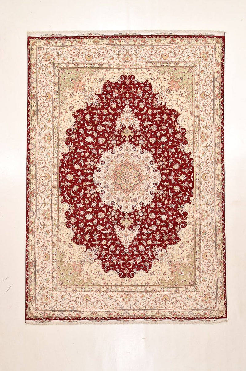 Dywan perski - Tabriz - Premium - 359 x 251 cm - czerwony