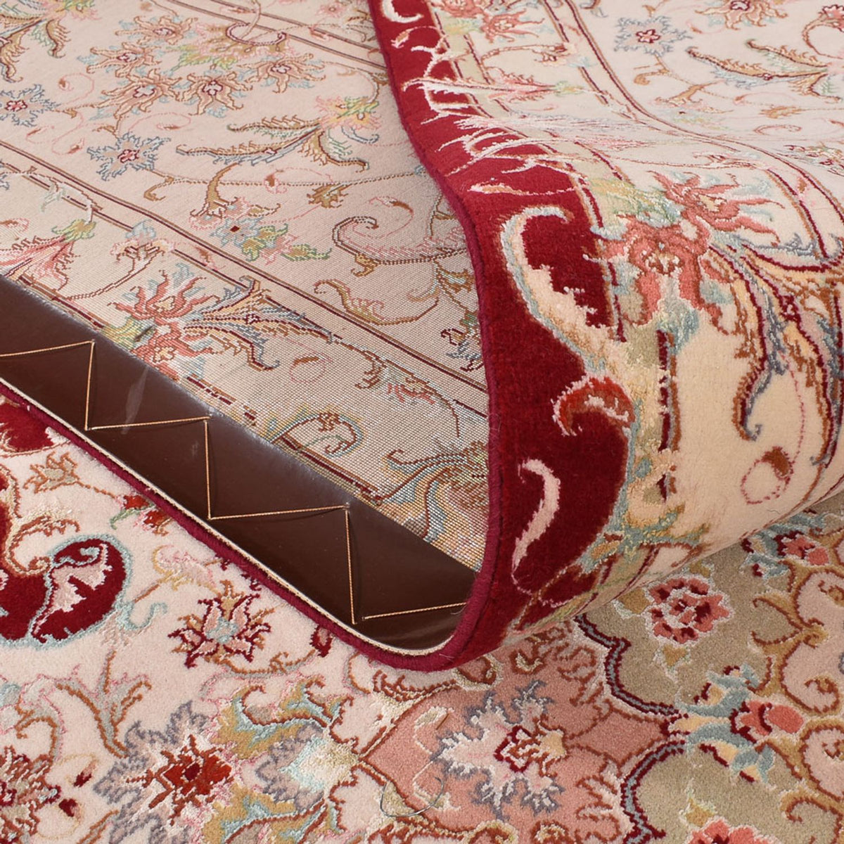 Dywan perski - Tabriz - Premium - 359 x 251 cm - czerwony