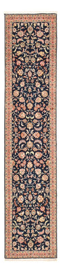 Biegacz Dywan perski - Tabriz - Premium - 293 x 65 cm - ciemnoniebieski