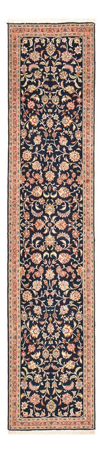 Biegacz Dywan perski - Tabriz - Premium - 293 x 65 cm - ciemnoniebieski