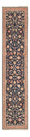 Biegacz Dywan perski - Tabriz - Premium - 293 x 65 cm - ciemnoniebieski