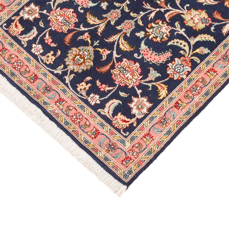 Biegacz Dywan perski - Tabriz - Premium - 293 x 65 cm - ciemnoniebieski