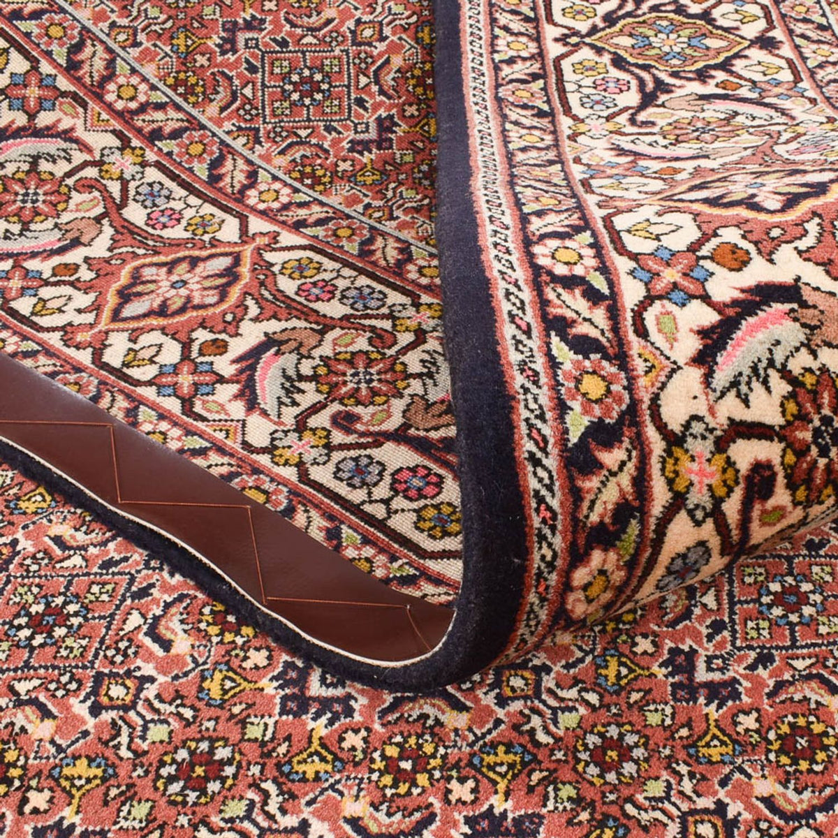 Biegacz Dywan perski - Bijar - 390 x 200 cm - jasna czerwień