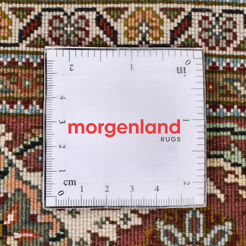 Biegacz Dywan perski - Tabriz - Królewski - 404 x 150 cm - jasnobrązowy