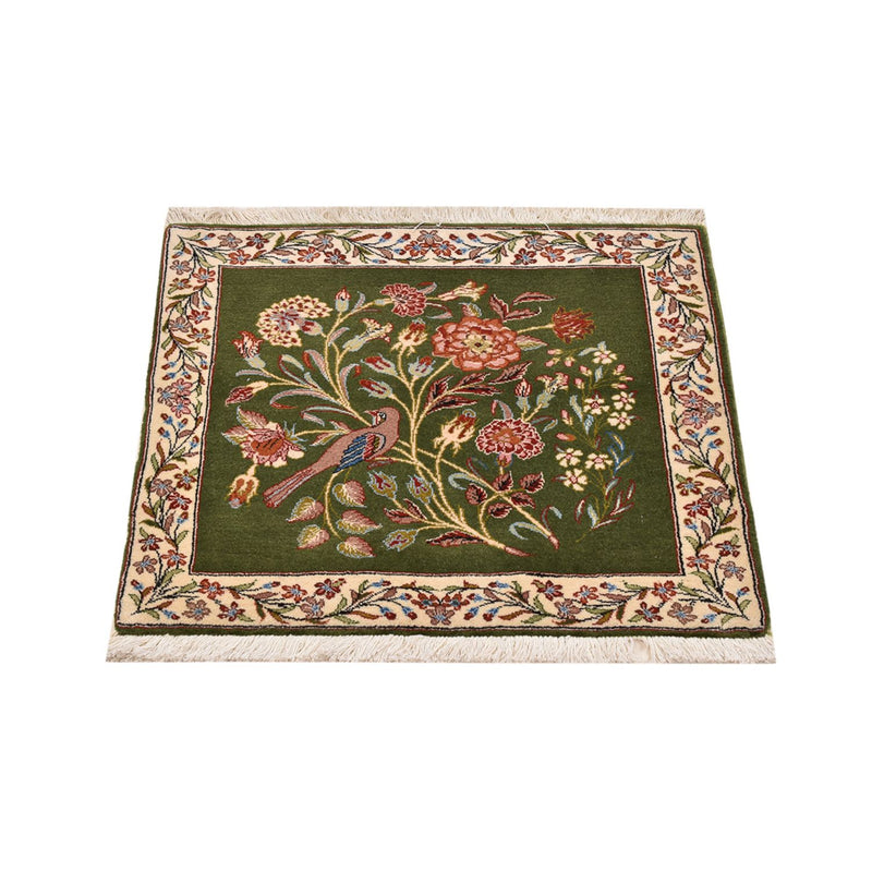 Dywan perski - Royal kwadratowy  - 60 x 60 cm - zielona