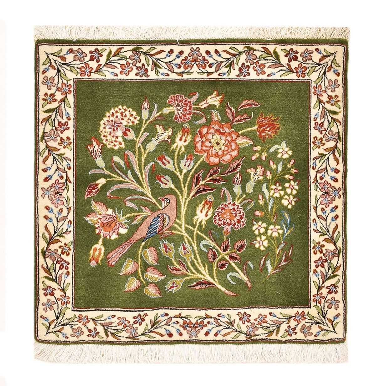 Dywan perski - Royal kwadratowy  - 60 x 60 cm - zielona