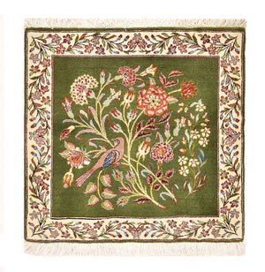 Dywan perski - Royal kwadratowy  - 60 x 60 cm - zielona