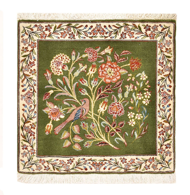 Dywan perski - Royal kwadratowy  - 60 x 60 cm - zielona